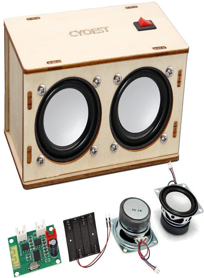 CYOEST STEM Projects for Kids & Adults Build Your Own Bluetooth Speaker - Science Experiment Electronics Kit | Beginner's Starter DIY Set,STEM Gifts for Teenage Girls + Boys Ages 10 and Up (Dual Speakers) - Image 1